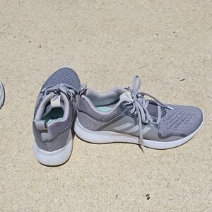 Adidas Women's Gray and White Athletic Shoes
